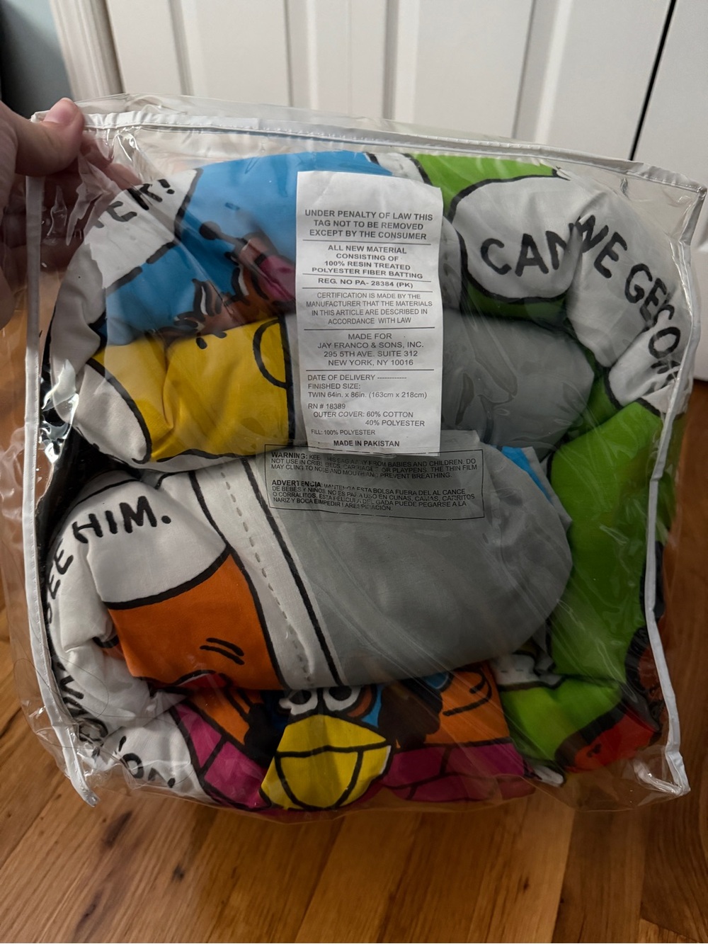 Sesame Street Colorful Twin Comforter Set - Brand New in Packaging - Picture 7 of 7